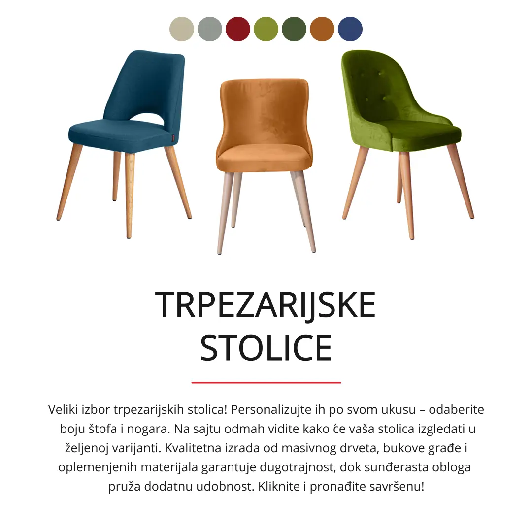 Trpezarijske stolice - elegantne stolice za trpezariju