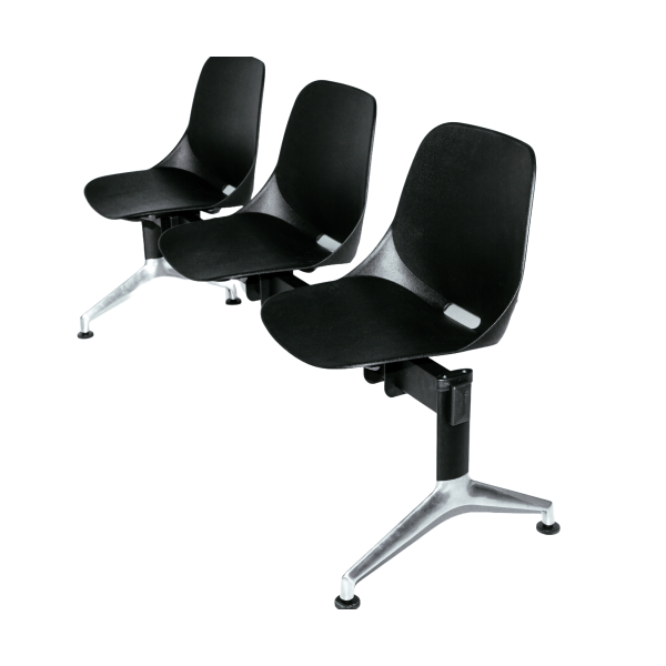 Stolica za čekaonicu Quick Trosed Propilen/Crna